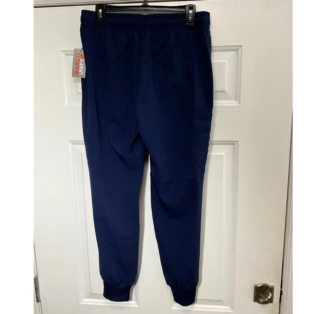 Barco Unify Women Navy Blue Scrub Jogger Pants Medium NWT Drawstring Cargo